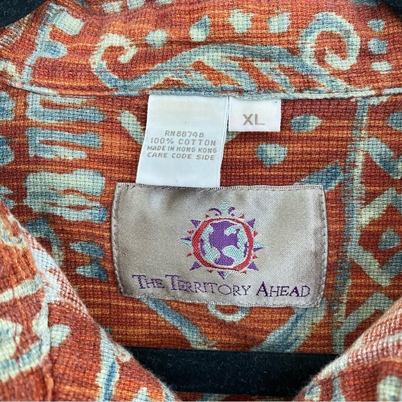 The Territory Ahead Shirt Men’s XL Hawaiian Print Button Down Short Sleeve - Picture 6 of 8